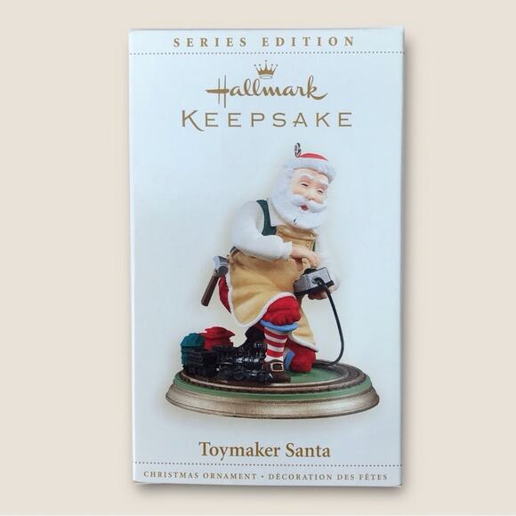 Hallmark Toymaker Santa Christmas Ornament with Movable Train 2006 #7 - Picture 8 of 11